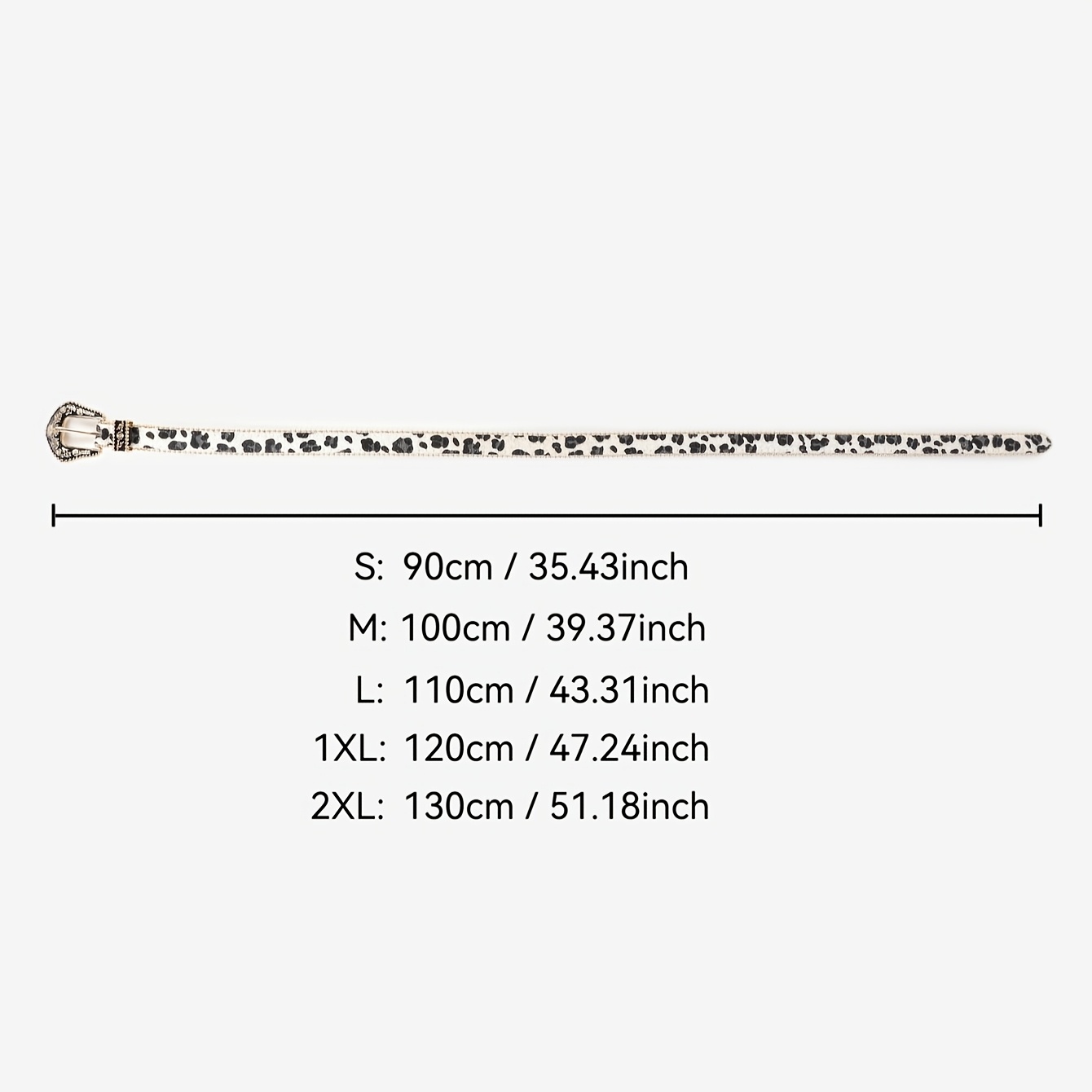 Boho Style Women's Cow Print Beaded Belt Faux Leather Accessory